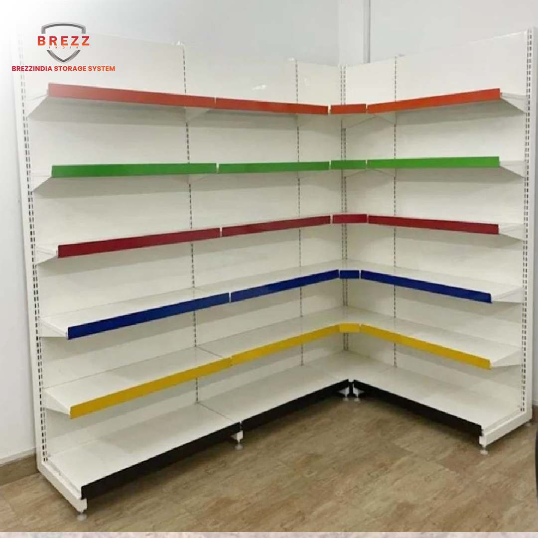 MS Supermarket Corner Display Rack Manufacturers